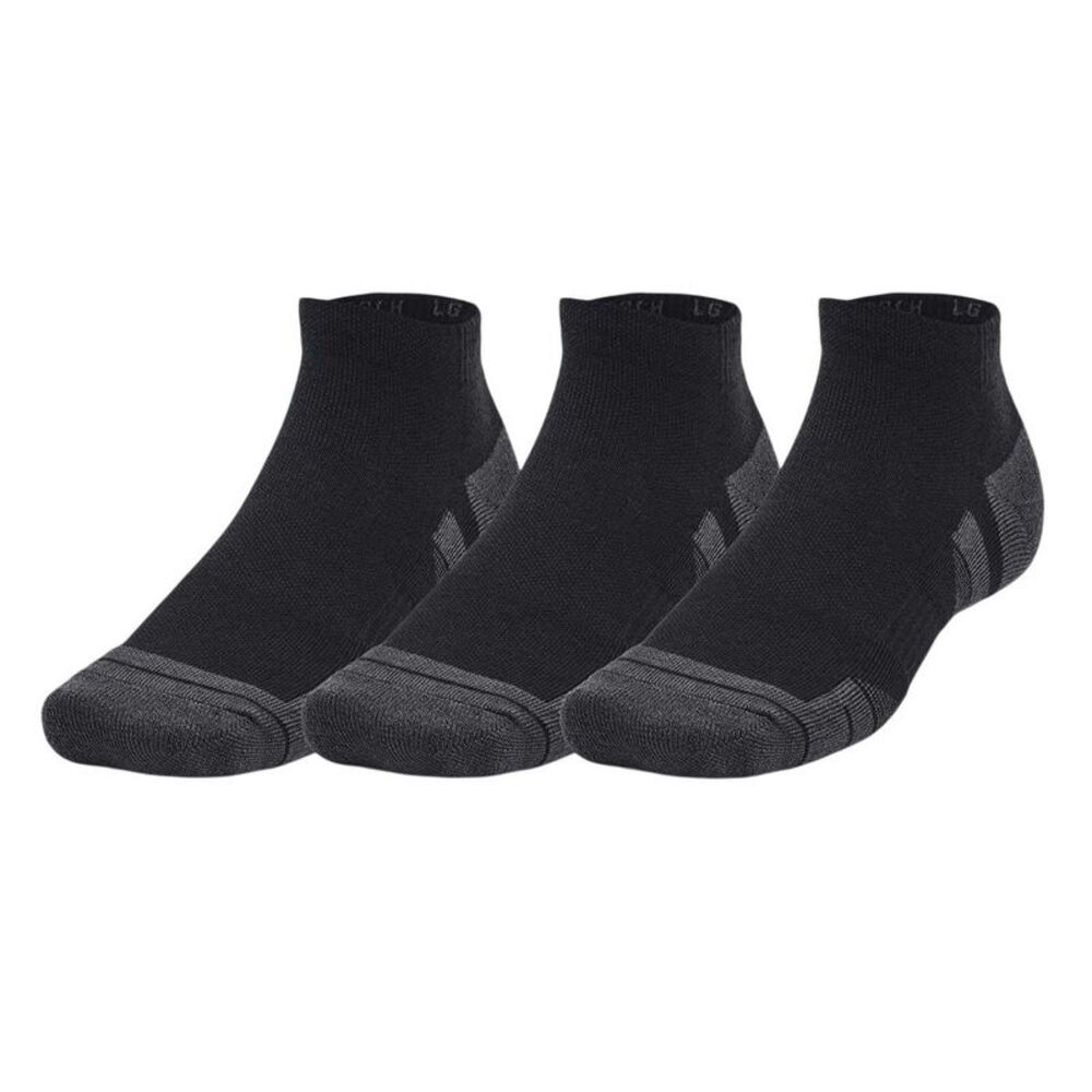 Under Armour Unisex Adult Performance Tech Ankle Socks (Pack of 3) / Black